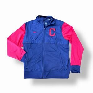 Nike MLB Cleveland Guardians Full Zip Dugout Jacket Men's Large Team Issued